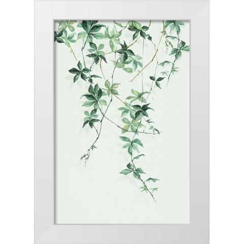 Enchanting Vine White Modern Wood Framed Art Print by Watts, Eva