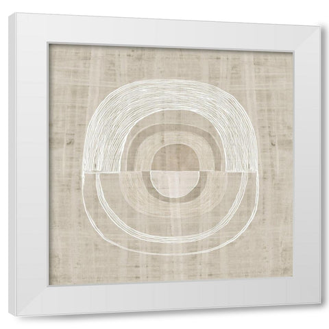 Organic Weave II White Modern Wood Framed Art Print by Watts, Eva