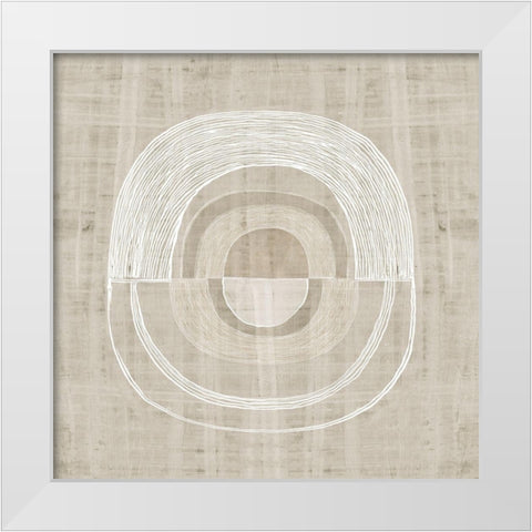 Organic Weave II White Modern Wood Framed Art Print by Watts, Eva