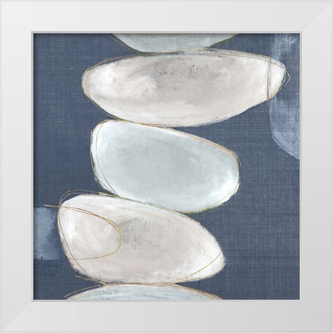 Inuk Shuk I Blue Version White Modern Wood Framed Art Print by Watts, Eva