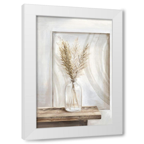 Dry Pampas Grass I White Modern Wood Framed Art Print by Watts, Eva
