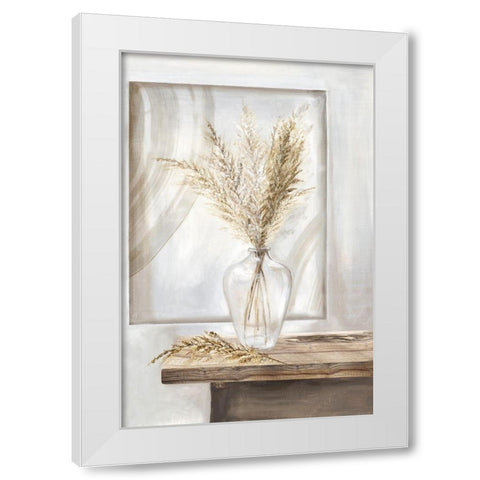 Dry Pampas Grass II White Modern Wood Framed Art Print by Watts, Eva