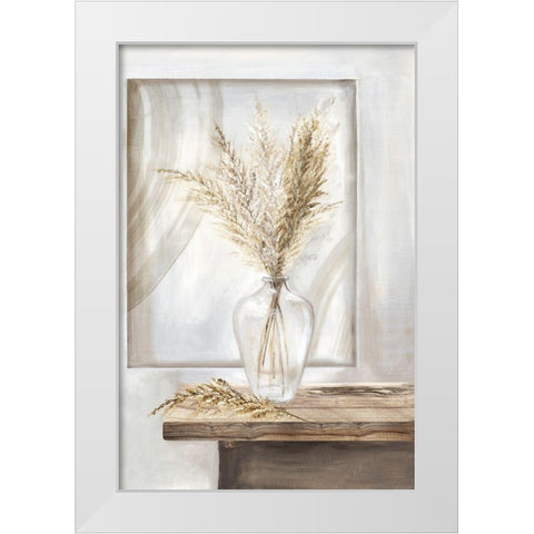 Dry Pampas Grass II White Modern Wood Framed Art Print by Watts, Eva