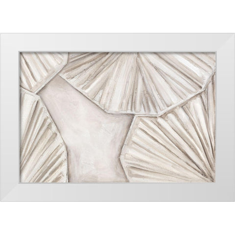 White Lotus I White Modern Wood Framed Art Print by Watts, Eva