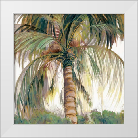 Tropics II White Modern Wood Framed Art Print by Joy, Julie