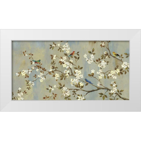 Conversation White Modern Wood Framed Art Print by Jensen, Asia