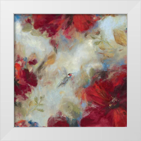 Hummingbird I White Modern Wood Framed Art Print by Jensen, Asia