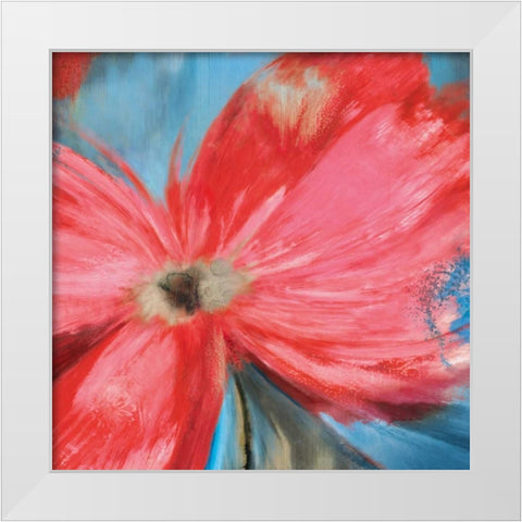 Aflame II White Modern Wood Framed Art Print by Jensen, Asia