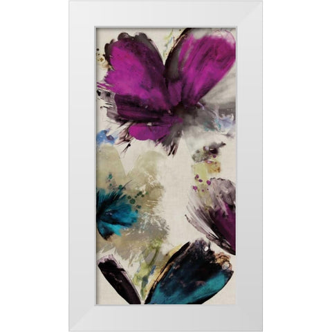 Midsummer Blooms I White Modern Wood Framed Art Print by Jensen, Asia