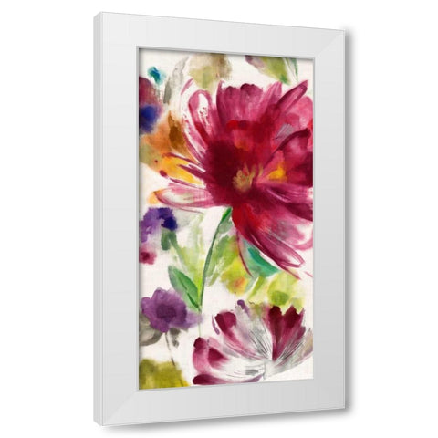 Garden Whisper I White Modern Wood Framed Art Print by Jensen, Asia