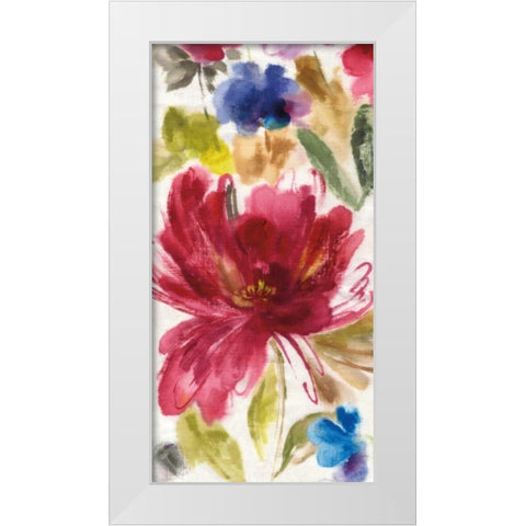 Garden Whisper II White Modern Wood Framed Art Print by Jensen, Asia