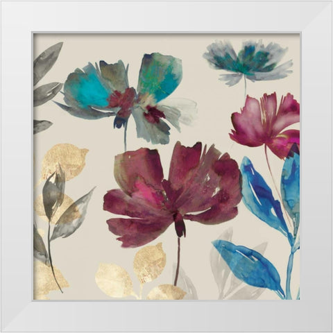 Cascade II White Modern Wood Framed Art Print by Jensen, Asia