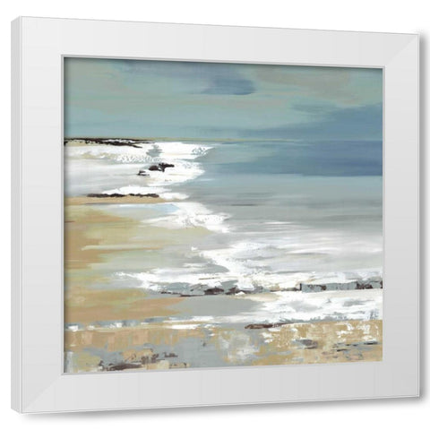 East Coast I White Modern Wood Framed Art Print by Lera