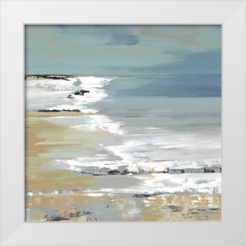 East Coast I White Modern Wood Framed Art Print by Lera