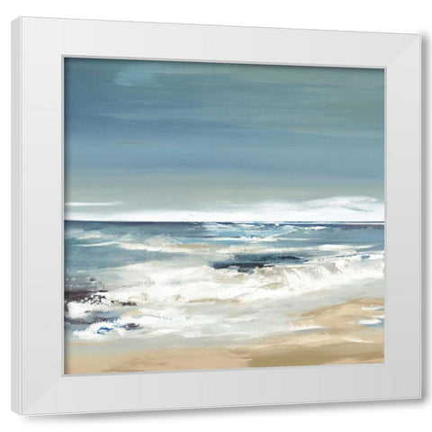 East Coast II White Modern Wood Framed Art Print by Lera