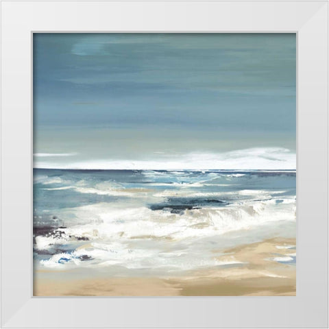 East Coast II White Modern Wood Framed Art Print by Lera