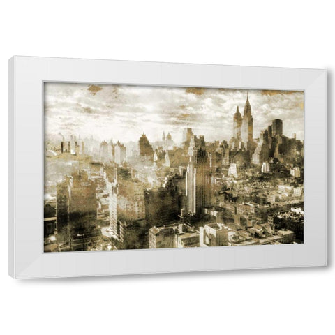New York Classic White Modern Wood Framed Art Print by Roozbeh