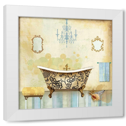 Salle de Bain II - Special White Modern Wood Framed Art Print by Pearce, Allison