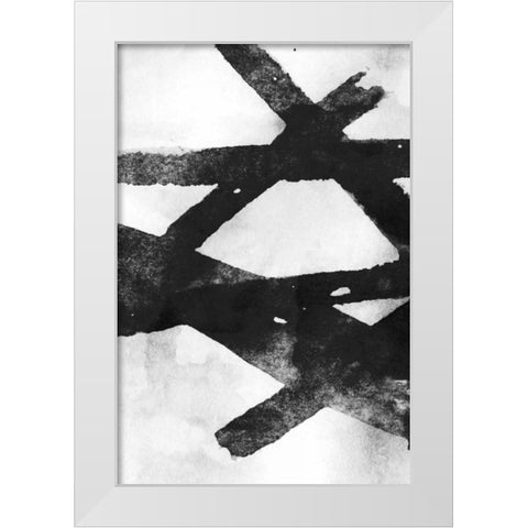 Gestures I White Modern Wood Framed Art Print by PI Galerie
