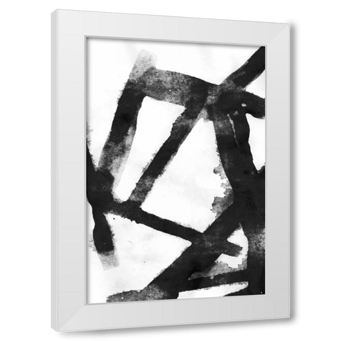 Gestures II White Modern Wood Framed Art Print by PI Galerie