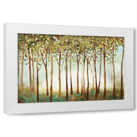 Riverside Forest White Modern Wood Framed Art Print by Pearce, Allison