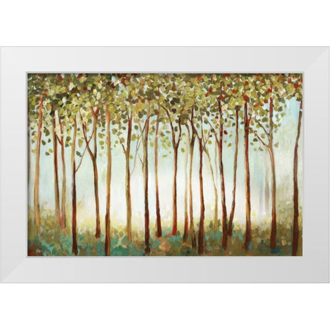 Riverside Forest White Modern Wood Framed Art Print by Pearce, Allison
