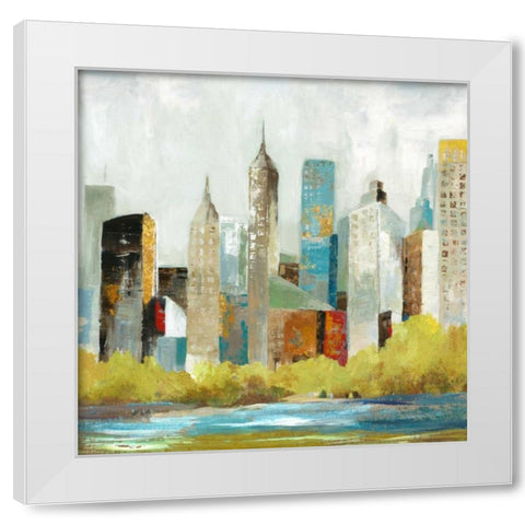 Hudson Ferry I White Modern Wood Framed Art Print by Pearce, Allison