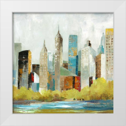 Hudson Ferry I White Modern Wood Framed Art Print by Pearce, Allison