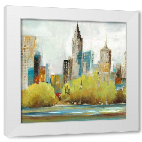 Hudson Ferry II White Modern Wood Framed Art Print by Pearce, Allison