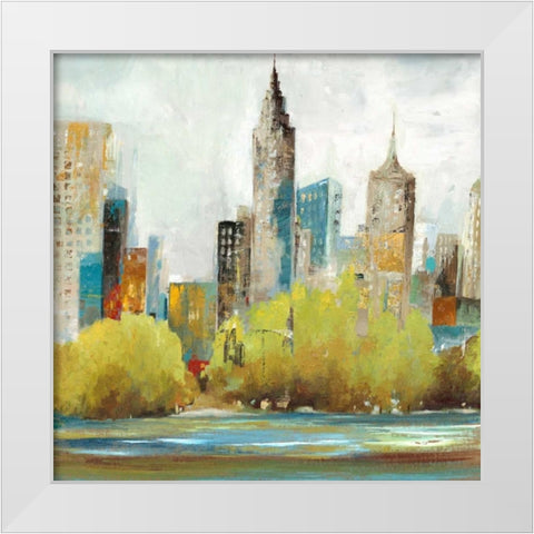 Hudson Ferry II White Modern Wood Framed Art Print by Pearce, Allison