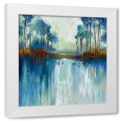 Late Summer Landscape White Modern Wood Framed Art Print by Pearce, Allison