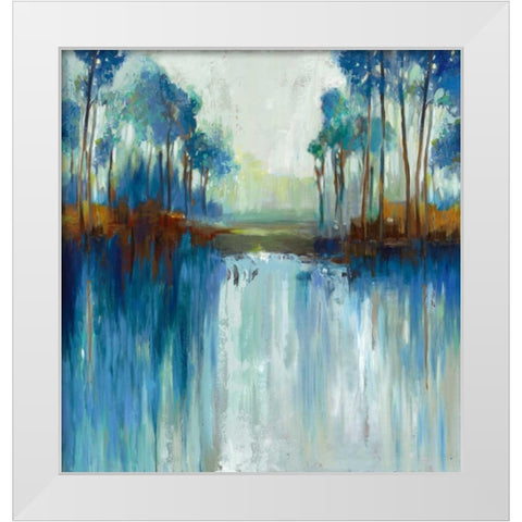 Late Summer Landscape White Modern Wood Framed Art Print by Pearce, Allison