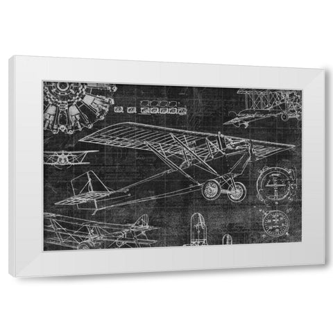 Vintage Aviation I White Modern Wood Framed Art Print by Selkirk, Edward