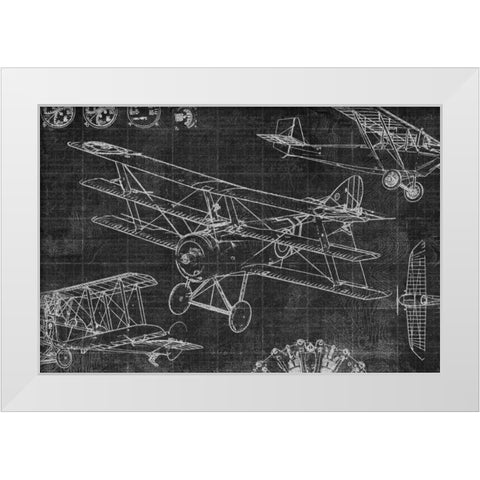 Vintage Aviation III White Modern Wood Framed Art Print by Selkirk, Edward