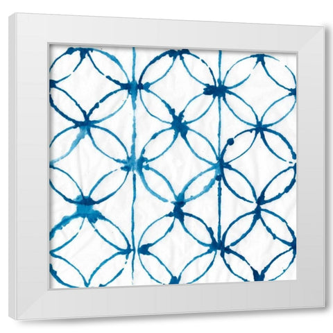 Indigo Dye IV White Modern Wood Framed Art Print by Wilson, Aimee