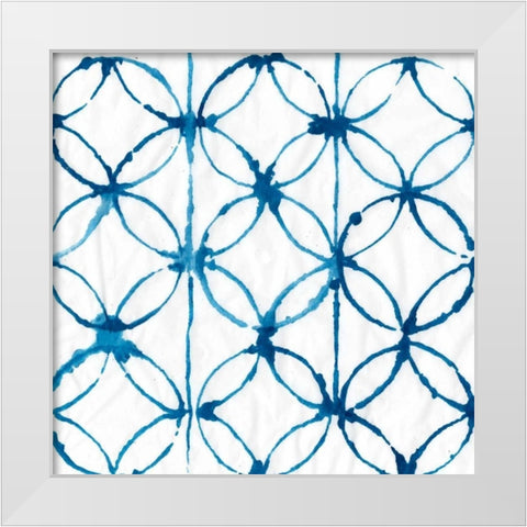 Indigo Dye IV White Modern Wood Framed Art Print by Wilson, Aimee