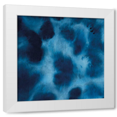 Indigo Dye VII White Modern Wood Framed Art Print by Wilson, Aimee