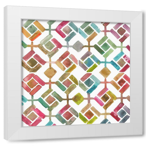 Tessellation III White Modern Wood Framed Art Print by Wilson, Aimee