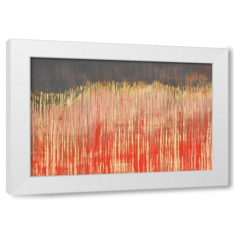 Pink Landscape I White Modern Wood Framed Art Print by Wilde, Susan