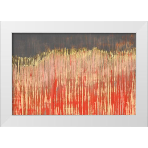 Pink Landscape I White Modern Wood Framed Art Print by Wilde, Susan
