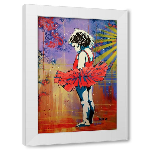 Lifes A Dance 2 White Modern Wood Framed Art Print by AbcArtAttack