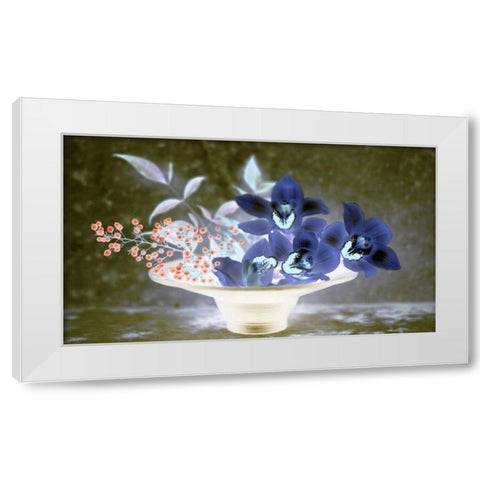 Floral Color - 18 White Modern Wood Framed Art Print by Blaustein, Alan