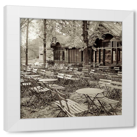 Paris - 18 White Modern Wood Framed Art Print by Blaustein, Alan