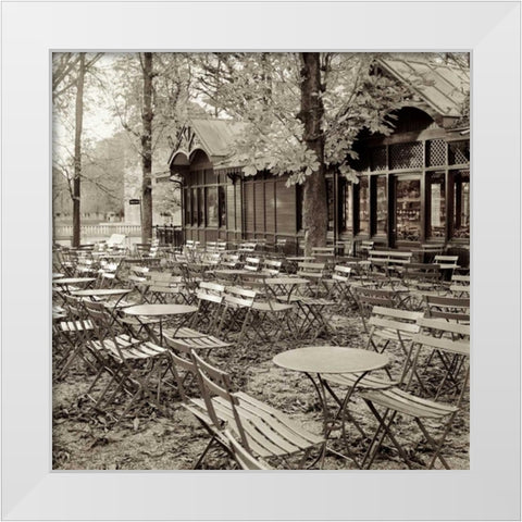Paris - 18 White Modern Wood Framed Art Print by Blaustein, Alan