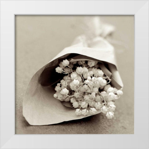 Marketplace - 34 White Modern Wood Framed Art Print by Blaustein, Alan