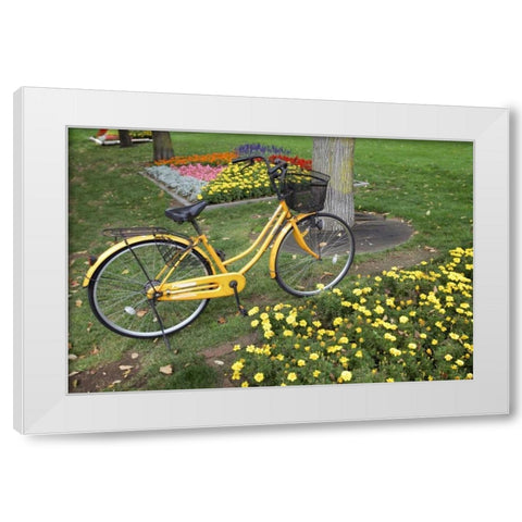 Japan Bicycle - 1 White Modern Wood Framed Art Print by Blaustein, Alan