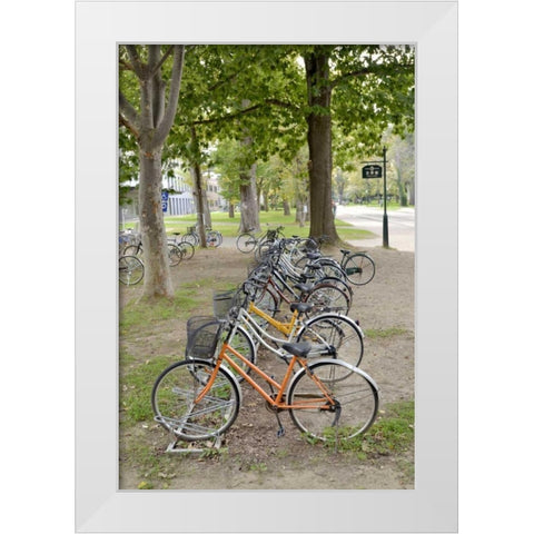 Japan Bicycle - 12 White Modern Wood Framed Art Print by Blaustein, Alan