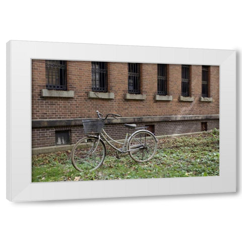 Japan Bicycle - 17 White Modern Wood Framed Art Print by Blaustein, Alan