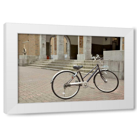 Japan Bicycle - 22 White Modern Wood Framed Art Print by Blaustein, Alan