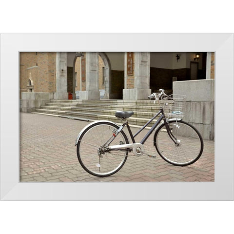 Japan Bicycle - 22 White Modern Wood Framed Art Print by Blaustein, Alan
